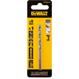 Свердло DeWALT по металу Black &amp; Gold,HSS-G, 5 х 86 х 52 мм (DT20520)