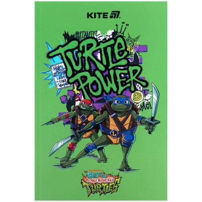 Блокнот Kite А5 Ninja Turtles 1 термобіндер, 64 аркуші, нелінований (NT25-193-1)