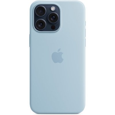 Чохол до мобільного телефона Apple iPhone 15 Pro Max Silicone Case with MagSafe - Light Blue,Model A3126 (MWNR3ZM/A)