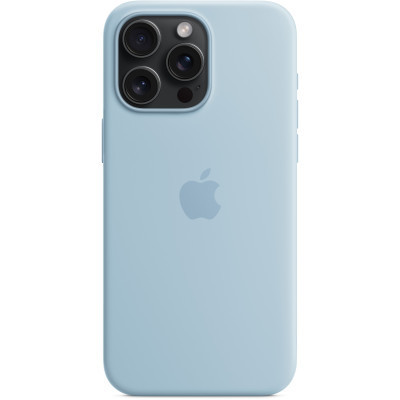 Чохол до мобільного телефона Apple iPhone 15 Pro Max Silicone Case with MagSafe - Light Blue,Model A3126 (MWNR3ZM/A)