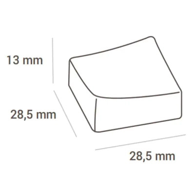 Форма для шоколаду Silikomart Onda P 28х28 h13 мм 24 шт (CH001)