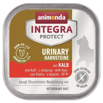 Вологий корм для кішок Animonda Integra Protect Urinary Struvit при сечокам&#039;яній хворобі страва з телятиною (4017721866118)