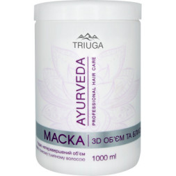 Маска для волосся Triuga Ayurveda 3D Об'єм і блиск 1000 мл (8908003544878)