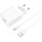 Зарядний пристрій BOROFONE BA47A Mighty speed single port QC3.0 3A + Type-C cable White (BA47AMW)