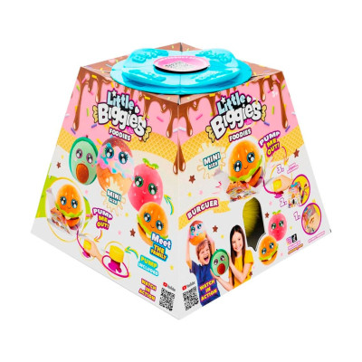 М&#039;яка іграшка Biggies серії Little Foodies - Бургер (надувна іграшка, насос) (BIG002-BU)