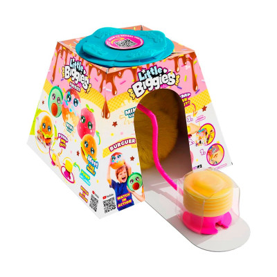 М&#039;яка іграшка Biggies серії Little Foodies - Бургер (надувна іграшка, насос) (BIG002-BU)