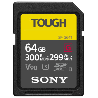 Карта пам&#039;яті Sony 64GB SDXC class 10 UHS-II U3 V90 Tough (SF64TG)