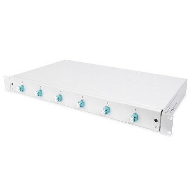 Патч-панель 1U 19&quot;, 6xLC duplex, incl, Splice Cass, OM3 Color Pigtails, Adapter Digitus (DN-96330/3)