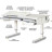Парта Mealux Montreal 2 WG Lite (BD-670-2 WG Lite)