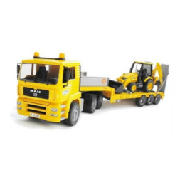 Спецтехніка Bruder Тягач Man TGA з екскаватором JCB MIDI CX (01654)