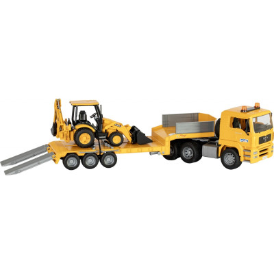 Спецтехніка Bruder Тягач Man TGA з екскаватором JCB MIDI CX (01654)