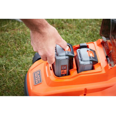 Газонокосарка Black&amp;Decker BCMW3318 18V, 2x2.5Ah, ширина косіння 32 см (BCMW3318L2)