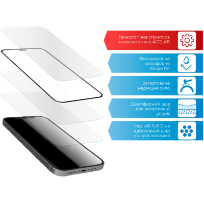 Скло захисне ACCLAB Full Glue Apple iPhone 13 mini (1283126515415)