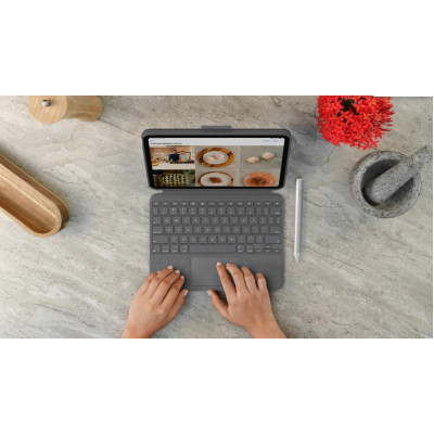 Чохол до планшета Logitech Combo Touch Keyboard iPad 10.9&quot; 10th Gen 2022 Oxford Gray (L920-011382)