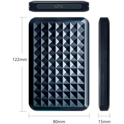 Кишеня зовнішня Dynamode 2.5&quot; SATA HDD/SSD USB 3.0 Black (DM-CAD-25318)