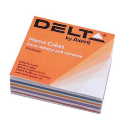 Папір для нотаток Delta by Axent &quot;MIX&quot; 80Х80Х20мм, unglued (D8011)