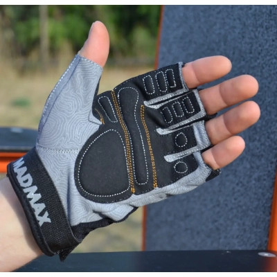 Рукавички для фітнесу MadMax MFG-871 Damasteel Grey/Black L (MFG-871_L)