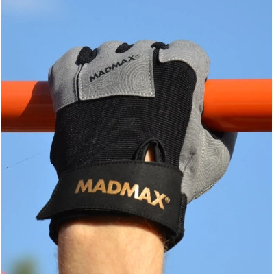 Рукавички для фітнесу MadMax MFG-871 Damasteel Grey/Black L (MFG-871_L)