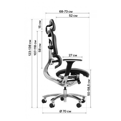 Офісне крісло GT Racer X-801A Gray (X-801A Gray (W-80))