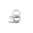 Лігатура для саксофонів D&#039;Addario Rico Ligature &amp; Cap For Tenor Sax, Hard Rubber-Style Nickel-Plated (RTS1N)