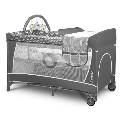 Дитячий манеж Lionelo Flower Grey Scandi (LO-FLOWER GREY SCANDI)