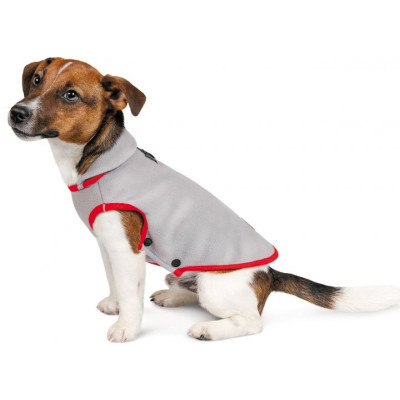 Жилет для тварин Pet Fashion FLEECY&quot; S сіро-червоний (4823082419630)