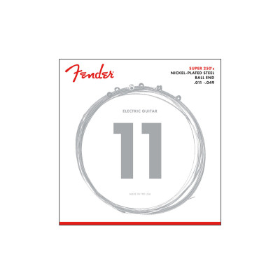 Струни для гітари Fender Super 250 Nickel-Plated Steel (11-49) (301342)