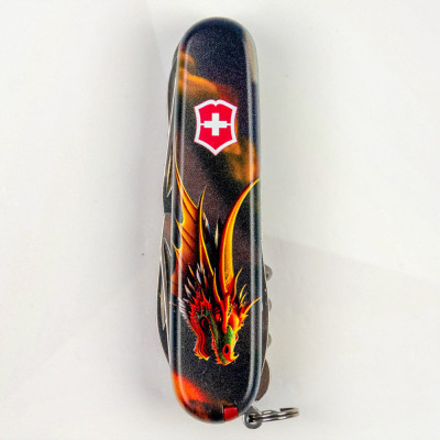 Ніж Victorinox Huntsman Zodiac 91 мм Фантастичний дракон (1.3713.3_Z3210p)