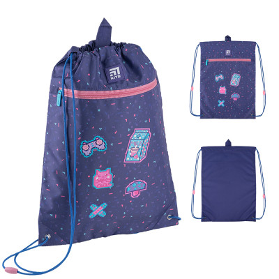 Сумка для взуття Kite Pixel Love Фіолетова (K24-601M-5)
