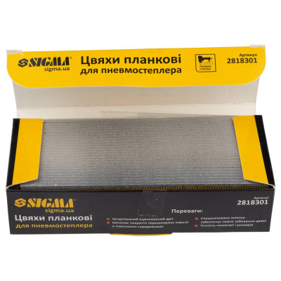 Цвяхи Sigma планкові 30x1.25x1мм для пневмостеплера 5000шт (2818301)