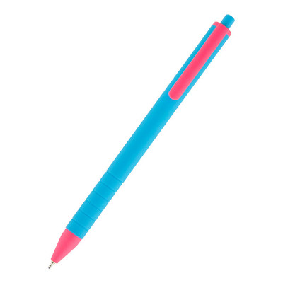 Ручка масляна Axent Reporter Color автоматична Синя 0.7 мм (AB1069-02-A)