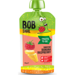 Дитяче пюре Bob Snail Смузі банан-малина 120 г (1740815)