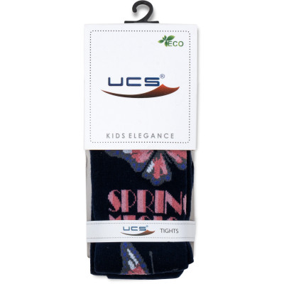 Колготки дитячі UCS Socks з метеликом (M0C0301-2122-9G-blue)