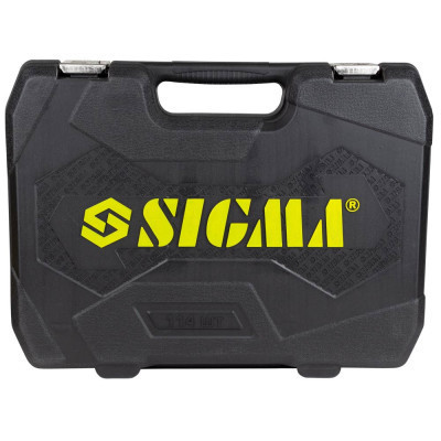Набір інструментів Sigma насадок торцевих та с1/4&quot; 1/2&quot; 114шт CrV (6003781)