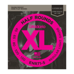 Струни для гітари D'Addario XL Nickel Half Rounds Bass 5 (45-130) (ENR71-5)