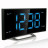 Настільний годинник Technoline WT460 Blue LED з радіо Black/Silver (DAS301824)
