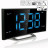 Настільний годинник Technoline WT460 Blue LED з радіо Black/Silver (DAS301824)