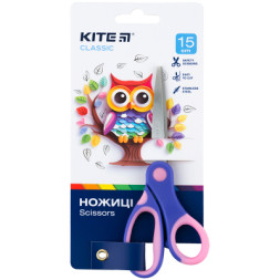Ножиці Kite дитячі Classic блакитний-рожевий 15 см (K-126-1)