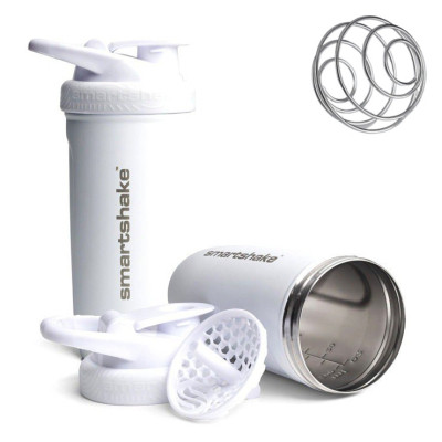 Шейкер спортивний SmartShake Reforce Stainless Steel 30oz/900ml White (11150203)