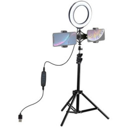 Набір блогера Puluz Ring USB LED lamp 6.2&quot;+ tripod 1.1m (PKT3036)