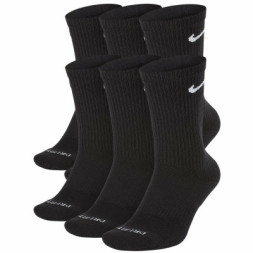 Шкарпетки Nike U NK ED PLS CSH CRW 6PR-132 SX6897-010 46-50 6 пар Чорні (193658363624)