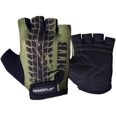 Велорукавиці PowerPlay 5451 Протектор Зелені XS (5451_XS_Green_MTB)