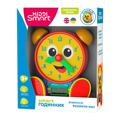 Інтерактивна іграшка Kiddi Smart двомовна, що навчає – Smart-годинник (407752-43)