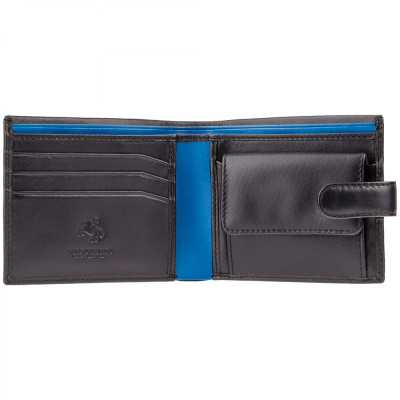 Гаманець Visconti PM100 Vincent з RFID Black Cobalt (PM100 BK/CB)