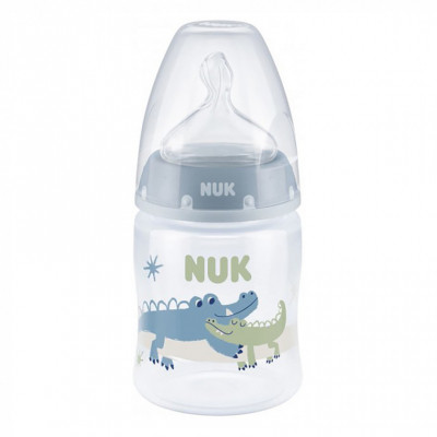 Пляшечка для годування Nuk First Choice Plus Крокодили 150 мл Синя (3952401)