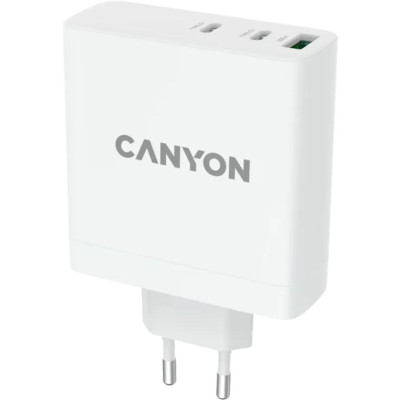 Зарядний пристрій Canyon H-140-01 Wall charger with 1USB-A 2 USB-C (CND-CHA140W01)