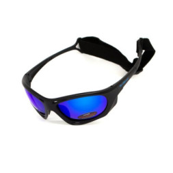 Сонцезахисні окуляри BluWater Hydro Polarized (G-Tech™ blue) Anti-Fog Сині дзеркальні в чорній оправі (BW-HYD-GTB12)