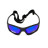 Сонцезахисні окуляри BluWater Hydro Polarized (G-Tech™ blue) Anti-Fog Сині дзеркальні в чорній оправі (BW-HYD-GTB12)