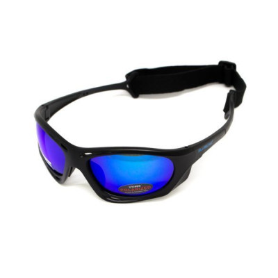 Сонцезахисні окуляри BluWater Hydro Polarized (G-Tech™ blue) Anti-Fog Сині дзеркальні в чорній оправі (BW-HYD-GTB12)