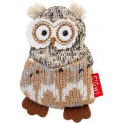 Іграшка для собак GiGwi Plush Сова з пискавкою 10 см (75036)